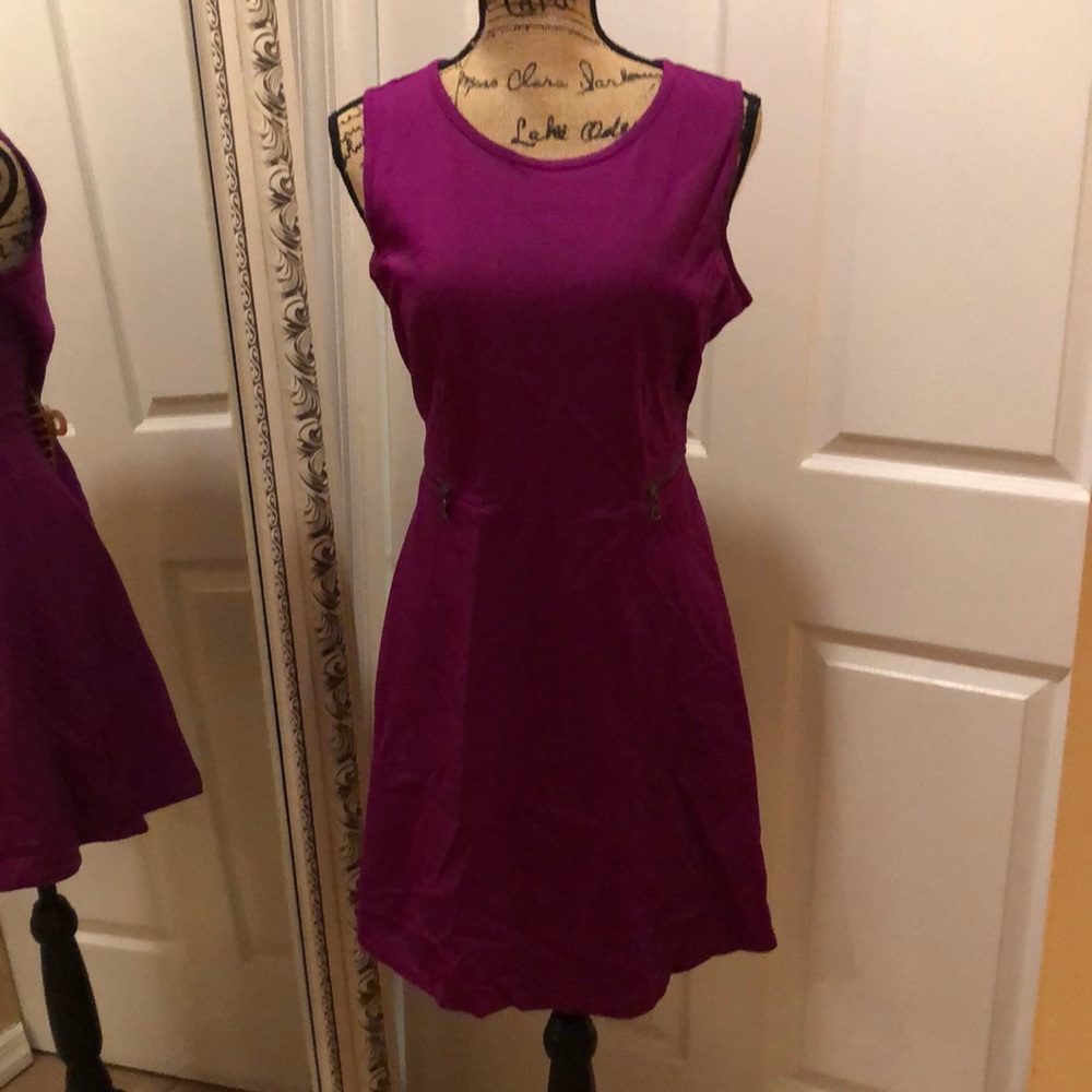 Purple causal dress